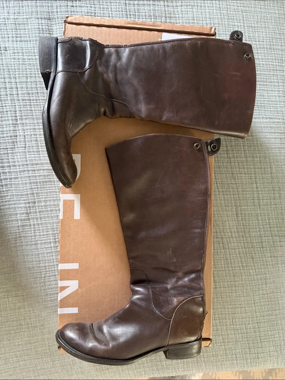 Women’s knee high Brown Leather Riding Boots